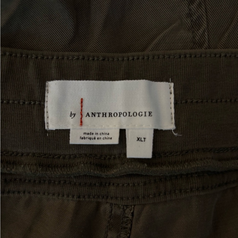 Anthropologie Nomad Olive Green High Rise Drawstring Joggers Sz XL Tall - Picture 4 of 6